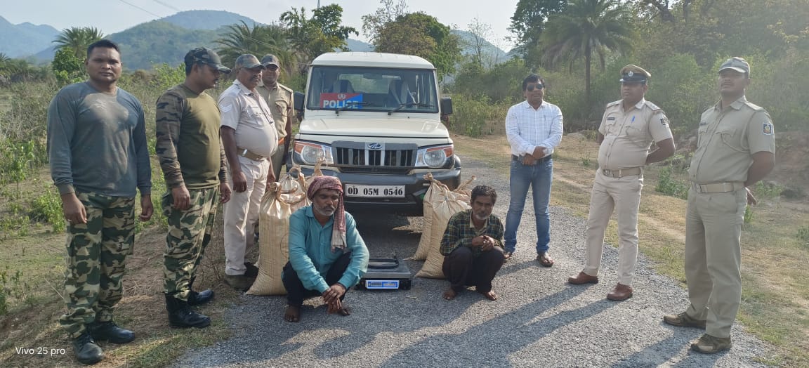 ୧୨୪ କିଲୋ ଗଞ୍ଜେଇ ଜବତ , ହରିଆନାର ୨ ମାଫିଆ ଗିରଫ l